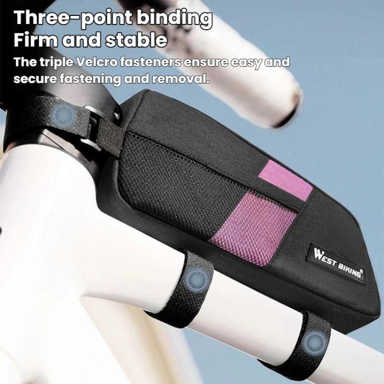 WEST BIKING YP0707429 Borsa da telaio portatile di grande capacità per bici da strada