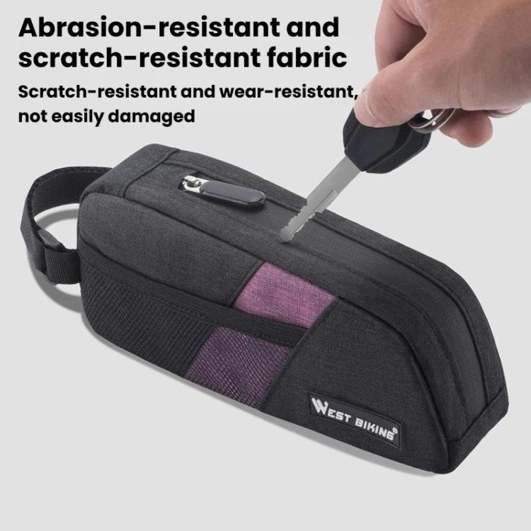 WEST BIKING YP0707429 Borsa da telaio portatile di grande capacità per bici da strada