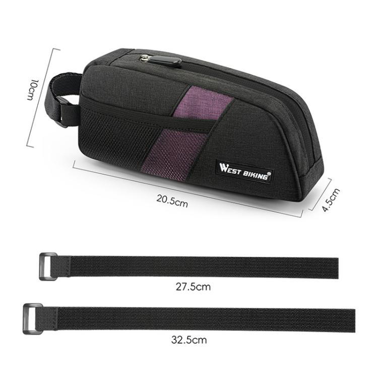 WEST BIKING YP0707429 Borsa da telaio portatile di grande capacità per bici da strada