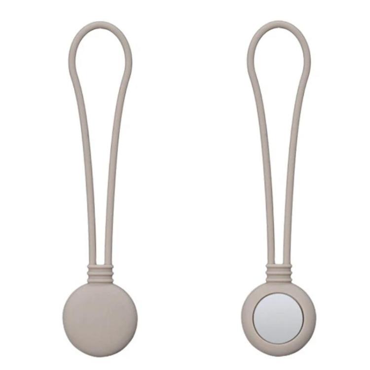 Confezione da 2 cordini magnetici in silicone per organizzare cavi dati.