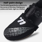 WEST BIKING Copriscarpe da ciclismo traspiranti e riflettenti per bici, copriscarpe a mezza palma antivento e caldi, M, L, XL