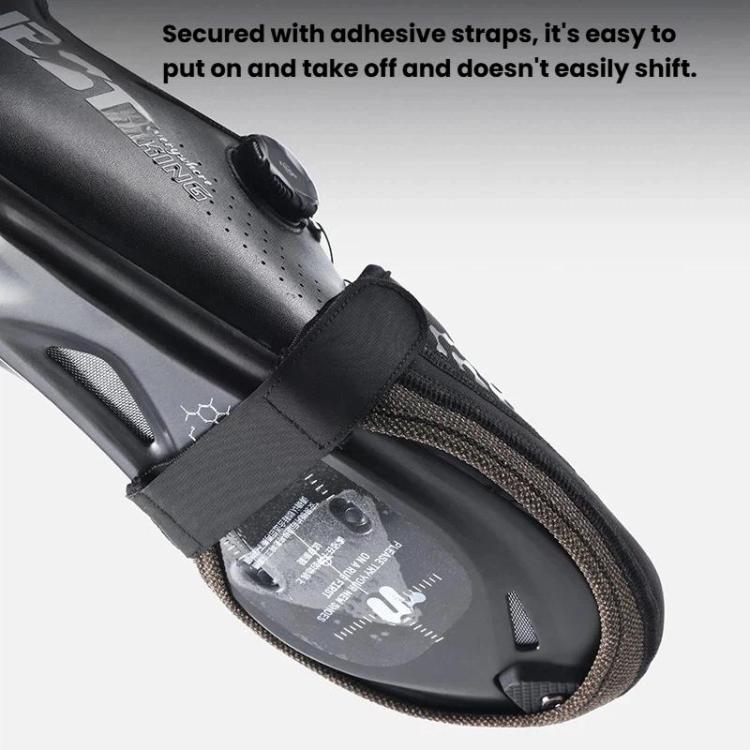 WEST BIKING Copriscarpe da ciclismo traspiranti e riflettenti per bici, copriscarpe a mezza palma antivento e caldi, M, L, XL