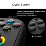Controller di gioco wireless retrattile multifunzione con doppia vibrazione, sensore di movimento a 6 assi e funzione di fuoco rapido.
