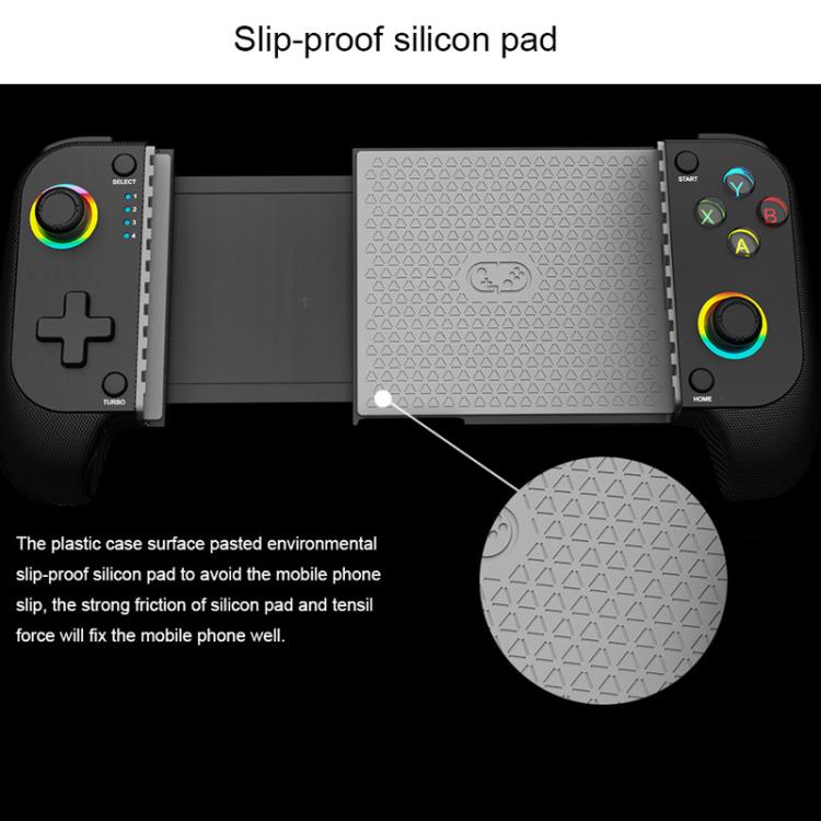 Controller di gioco wireless retrattile multifunzione con doppia vibrazione, sensore di movimento a 6 assi e funzione di fuoco rapido.