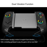 Controller di gioco wireless retrattile multifunzione con doppia vibrazione, sensore di movimento a 6 assi e funzione di fuoco rapido.