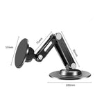 Supporto per telefono pieghevole e magnetico a tre assi in lega di alluminio P74, girevole a 360 gradi.