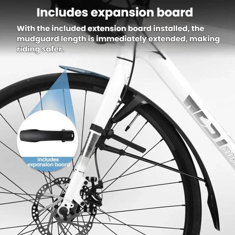 WEST BIKING YP0714046 Parafanghi anteriori e posteriori estesi impermeabili per bicicletta, accessori per ciclismo