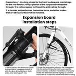 WEST BIKING YP0714046 Parafanghi anteriori e posteriori estesi impermeabili per bicicletta, accessori per ciclismo