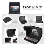 12-14 inch Small Outdoor Laptop Sunshade Foldable Portable Privacy Cover, 12-14 inch Small