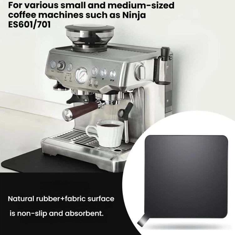 Tappetino scorrevole assorbente per macchine da caffè, facile da pulire, compatibile con macchine da caffè espresso Ninja, Breville e Sage di piccole dimensioni.