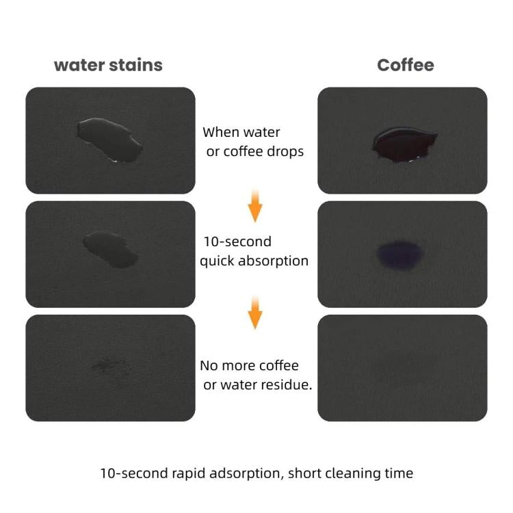 Tappetino scorrevole assorbente per macchine da caffè, facile da pulire, compatibile con macchine da caffè espresso Ninja, Breville e Sage di piccole dimensioni.