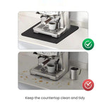 Tappetino scorrevole assorbente per macchine da caffè, facile da pulire, compatibile con macchine da caffè espresso Ninja, Breville e Sage di piccole dimensioni.