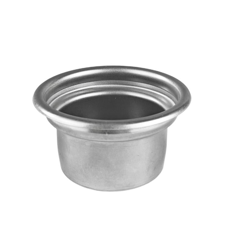 Portafiltro in acciaio inox da 58 mm per macchine da caffè espresso, capacità 4 tazze.