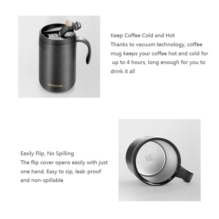Set da caffè portatile per esterni con thermos in acciaio inossidabile e filtro per caffè a goccia., Black Cup+Drip Tray, Black Cup+Drip Tray+Spoon, White Cup+Drip Tray, White Cup+Drip Tray+Spoon