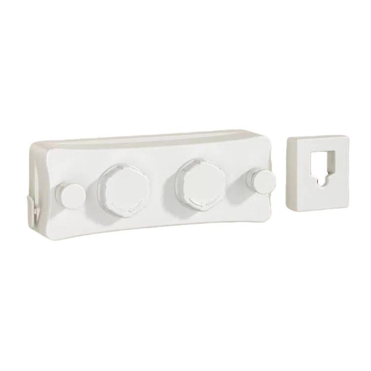 Stendibiancheria retrattile da interno/balcone con filo d'acciaio invisibile da 5,1 m, Single String White, Single String Black, Single String Gray, Double String White, Double String Black, Double String Gray