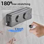 Stendibiancheria retrattile da interno/balcone con filo d'acciaio invisibile da 5,1 m, Single String White, Single String Black, Single String Gray, Double String White, Double String Black, Double String Gray