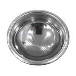 Cestello portafiltro di precisione con fondo sferico in acciaio inox da 58 mm per un'estrazione di caffè espresso ottimale.