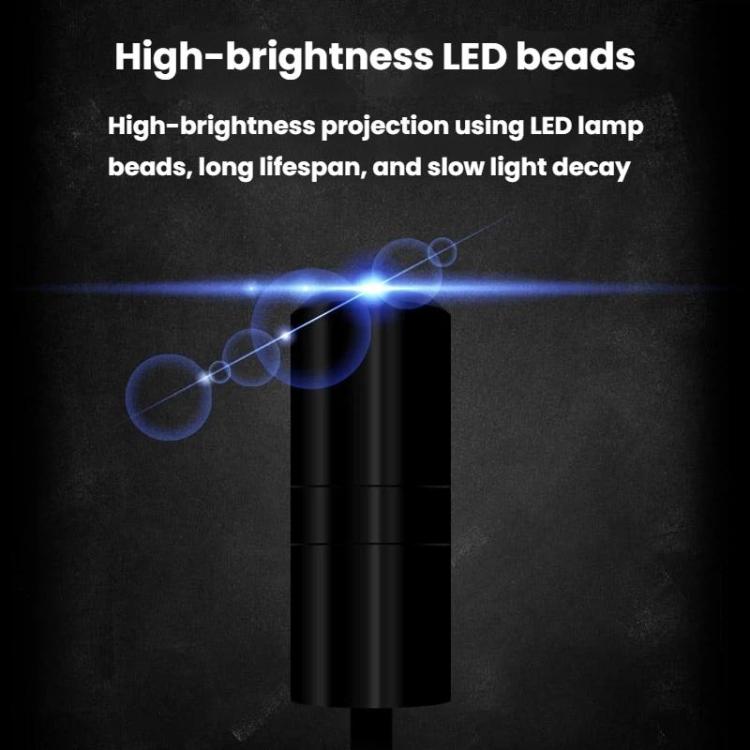 G-301 Proiezione universale per interni auto, luce ambientale ad alta luminosità con USB, luce decorativa, I LOVE YOU Red, I LOVE YOU Blue