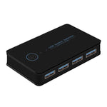 KM-U204A Computer Sharing Switch Keyboard, Mouse, USB & Printer Hub, USB 3.0 2 Input 4 Output, USB 3.0 2 Input 1 Output, USB 2.0 2 Input 4 Output, USB 2.0 2 Input 1 Output