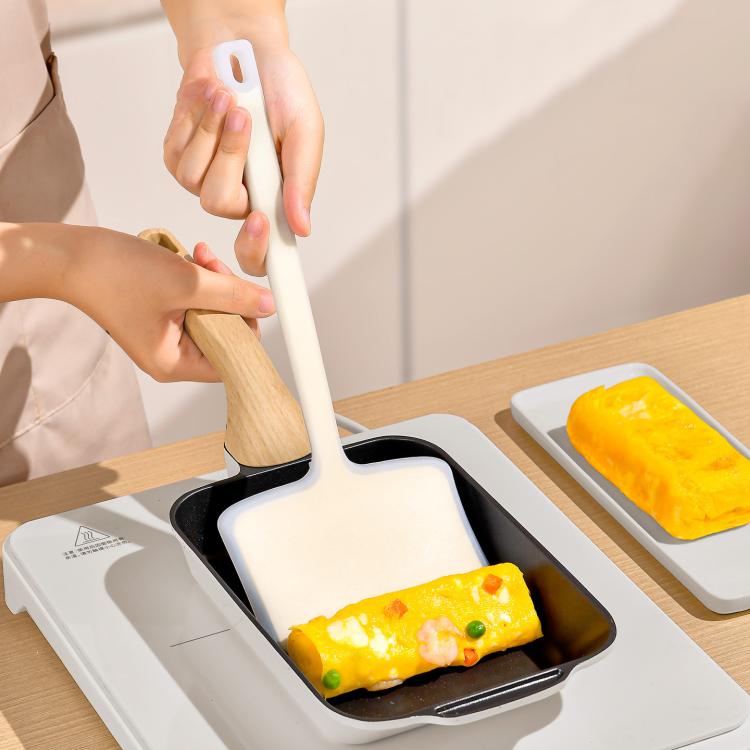 Spatola da cucina per pancake, spatola in silicone resistente al calore
