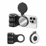 TELESIN Supporto magnetico per telefono, impugnatura per fotografia, telecomando assistente, White Camera Grip+Silver Fill Light, White Camera Grip+Tripod+Silver Fill Light, White Camera Grip+White Fill Light, White Camera Grip+Tripod+White Fill Light ...