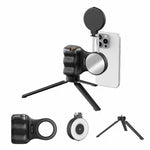 TELESIN Supporto magnetico per telefono, impugnatura per fotografia, telecomando assistente, White Camera Grip+Silver Fill Light, White Camera Grip+Tripod+Silver Fill Light, White Camera Grip+White Fill Light, White Camera Grip+Tripod+White Fill Light ...