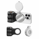 TELESIN Supporto magnetico per telefono, impugnatura per fotografia, telecomando assistente, White Camera Grip+Silver Fill Light, White Camera Grip+Tripod+Silver Fill Light, White Camera Grip+White Fill Light, White Camera Grip+Tripod+White Fill Light ...