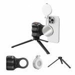 TELESIN Supporto magnetico per telefono, impugnatura per fotografia, telecomando assistente, White Camera Grip+Silver Fill Light, White Camera Grip+Tripod+Silver Fill Light, White Camera Grip+White Fill Light, White Camera Grip+Tripod+White Fill Light ...
