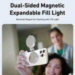 TELESIN Supporto magnetico per telefono, impugnatura per fotografia, telecomando assistente, White Camera Grip+Silver Fill Light, White Camera Grip+Tripod+Silver Fill Light, White Camera Grip+White Fill Light, White Camera Grip+Tripod+White Fill Light ...