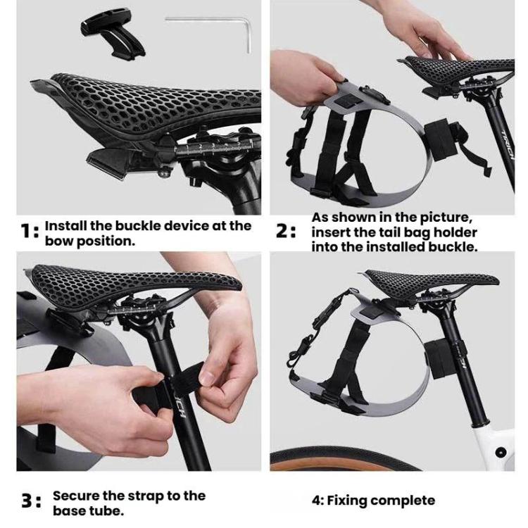 ENLEE EN-S26 Supporto per borsa sottosella a sgancio rapido per MTB e bici da strada