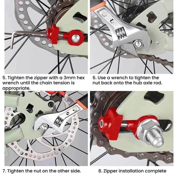 ENLEE E914 Attrezzo smagliacatena per bicicletta, tendicatena pieghevole per bicicletta