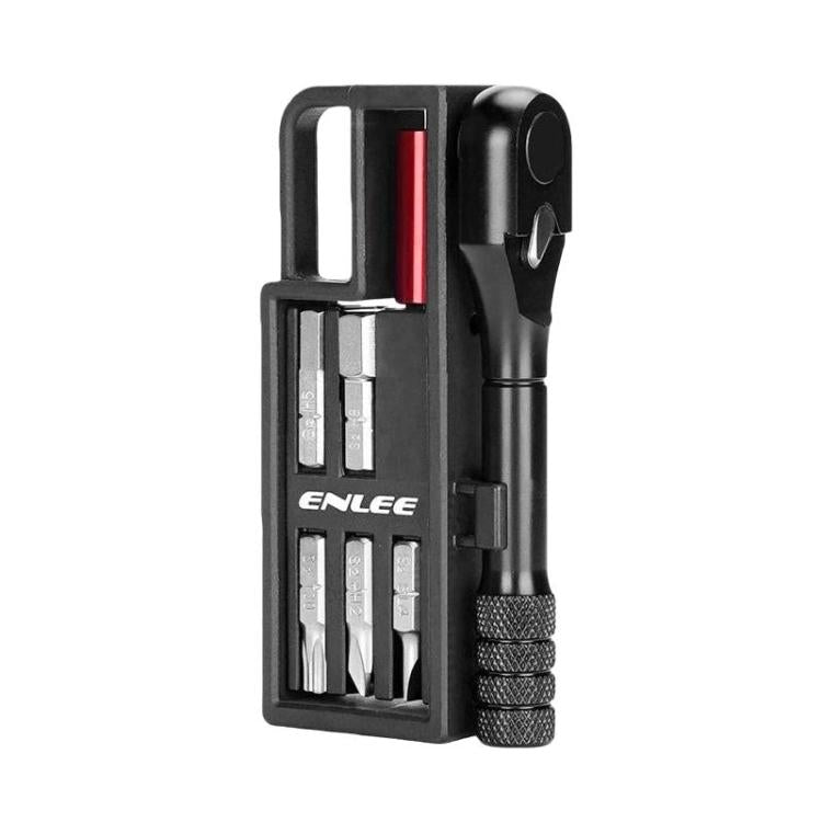 ENLEE EN56 Set di 12 chiavi a cricchetto per bicicletta, kit di attrezzi multifunzione portatile per la riparazione di biciclette., EN56 12pcs