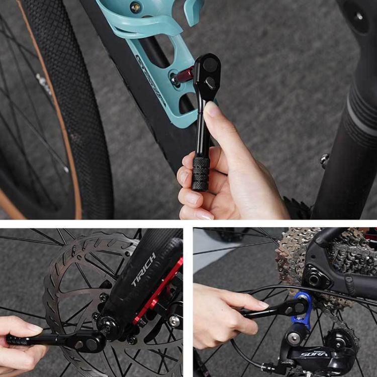 ENLEE EN56 Set di 12 chiavi a cricchetto per bicicletta, kit di attrezzi multifunzione portatile per la riparazione di biciclette., EN56 12pcs