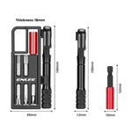 ENLEE EN56 Set di 12 chiavi a cricchetto per bicicletta, kit di attrezzi multifunzione portatile per la riparazione di biciclette., EN56 12pcs