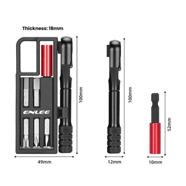 ENLEE EN56 Set di 12 chiavi a cricchetto per bicicletta, kit di attrezzi multifunzione portatile per la riparazione di biciclette., EN56 12pcs