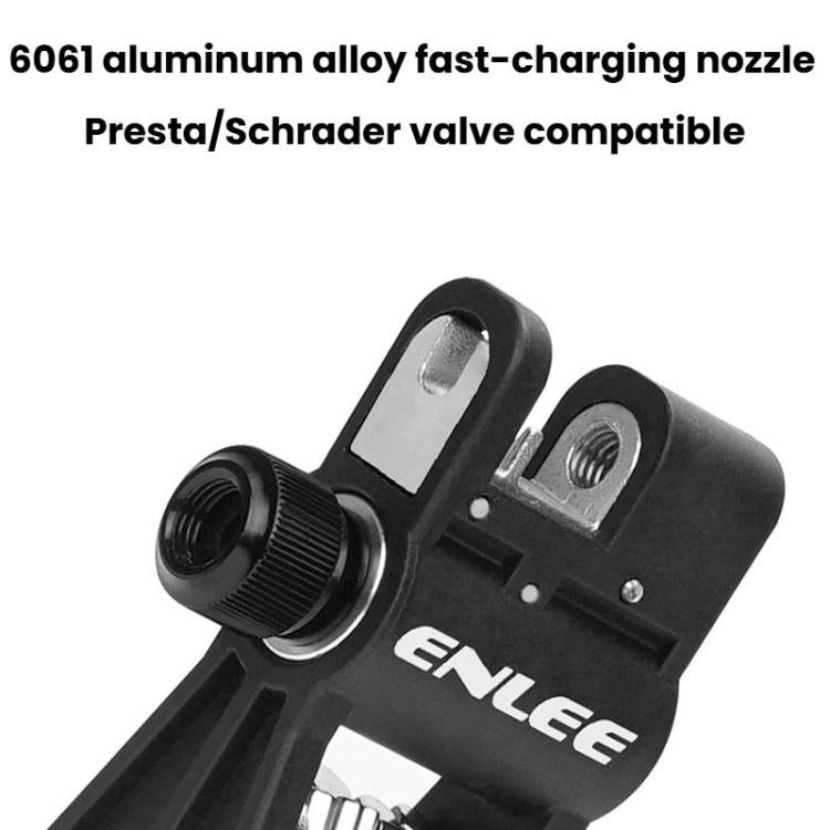 ENLEE EN93 18 in 1 Gonfiatore per bicicletta multifunzione a CO2 con testina esagonale, strumento di riparazione, EN93