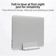 Aluminum Alloy Adjustable Laptop Vertical Stand Space-Saving Desk Organizer