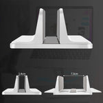 Aluminum Alloy Adjustable Laptop Vertical Stand Space-Saving Desk Organizer