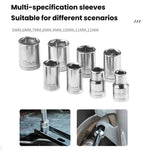 Set di 25 pezzi di cacciavite manuale con punte e bussole.