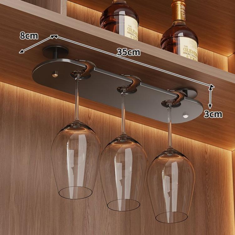 Porta bicchieri da vino da appendere sotto il pensile, per calici e bicchieri da champagne., 2pcs /Pack 2-cup, 3pcs /Pack 2-cup, 1pc 3-cup, 2pcs 3-cup, 3pcs 3-cup, 1pc 4-cup, 2pcs 4-cup, 3pcs 4-cup