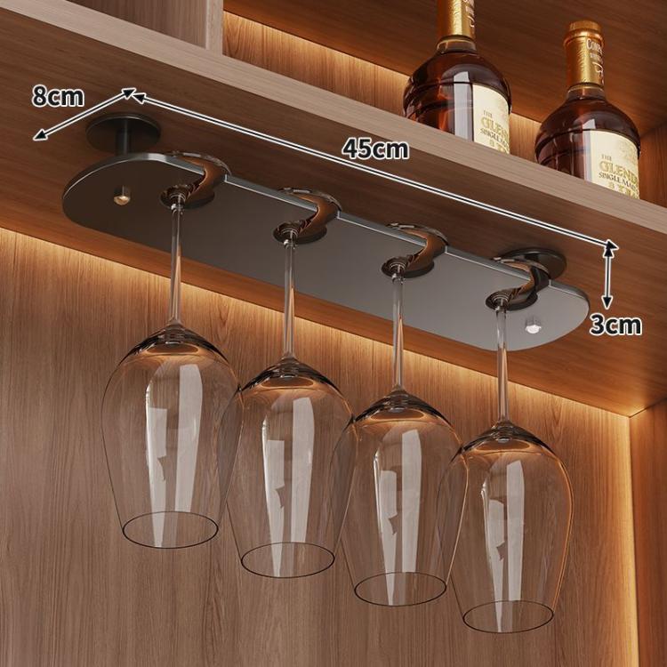 Porta bicchieri da vino da appendere sotto il pensile, per calici e bicchieri da champagne., 2pcs /Pack 2-cup, 3pcs /Pack 2-cup, 1pc 3-cup, 2pcs 3-cup, 3pcs 3-cup, 1pc 4-cup, 2pcs 4-cup, 3pcs 4-cup