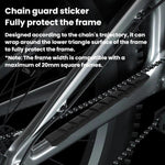 ENLEE TPU-01 Striscia protettiva antigraffio per catena di bicicletta, adesivo antiurto per tubo obliquo.