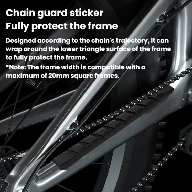 ENLEE TPU-01 Striscia protettiva antigraffio per catena di bicicletta, adesivo antiurto per tubo obliquo.