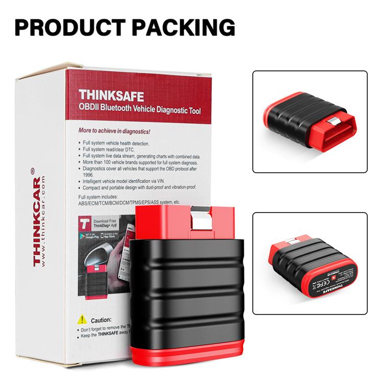 Strumento di diagnostica completo del sistema OBD2 Manutenzione olio Ripristino freno di stazionamento elettronico, THINKSAFE