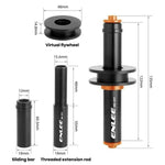 ENLEE EN-237 Tendicatena universale per bicicletta, per perno passante e a sgancio rapido, EN-237
