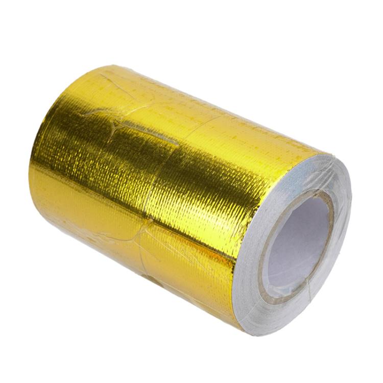 Nastro isolante termico in lamina di alluminio per collettore di aspirazione del turbocompressore del motore automobilistico, 5x1000cm Gold, 5x1000cm Silver, 10x500cm Gold, 10x500cm Silver, 10x1000cm Gold, 10x1000cm Silver