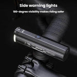 Faro anteriore per bicicletta ENLEE EN-12 impermeabile ad alta luminosità, portatile, per MTB, ideale per la guida notturna., 900LM, 1200LM