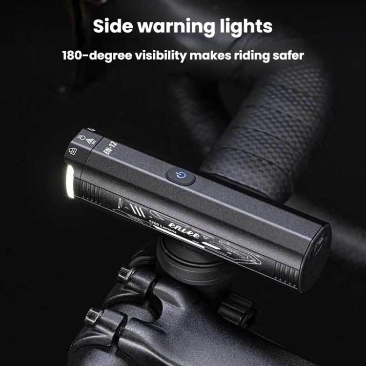 Faro anteriore per bicicletta ENLEE EN-12 impermeabile ad alta luminosità, portatile, per MTB, ideale per la guida notturna., 900LM, 1200LM