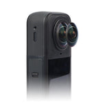 Kit di lenti di ricambio per Insta360 X5 con strumenti per una facile sostituzione e protezione delle lenti.