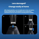 Kit di lenti di ricambio per Insta360 X5 con strumenti per una facile sostituzione e protezione delle lenti.